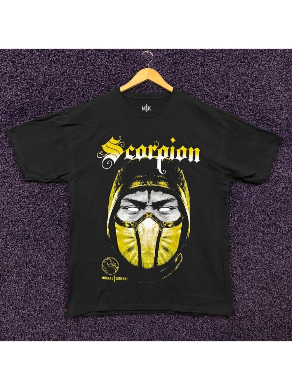 Scorpion Get Over Here Catchphrase Mortal Kombat T-Shirt XL